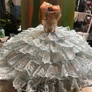 Boutique Interchangeable Bed Doll or Parasol